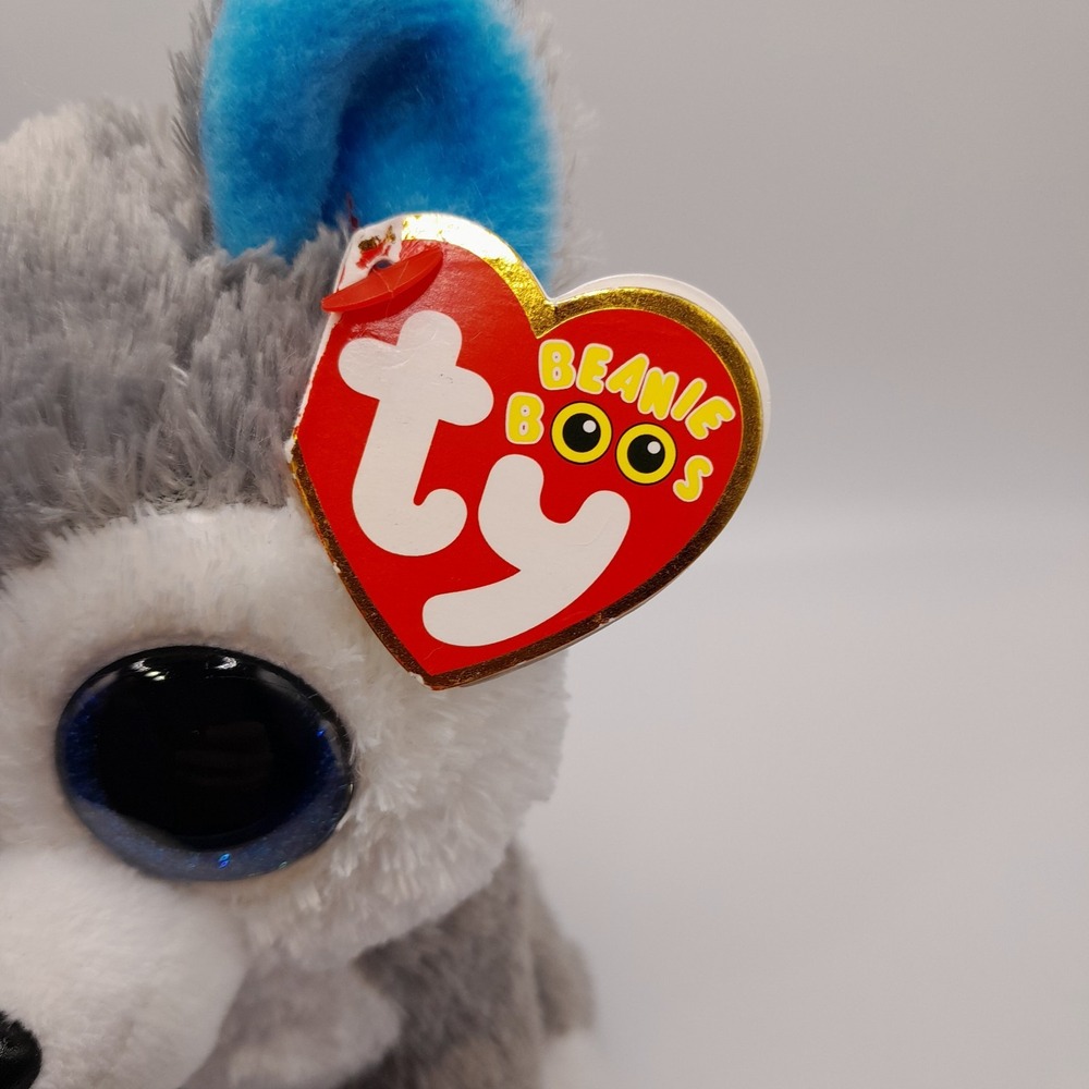 TY Beanie Boos - SLUSH the Husky Dog Plush (Glitter Eyes) (6 inch) Stuffed Toy - Picture 3 of 12